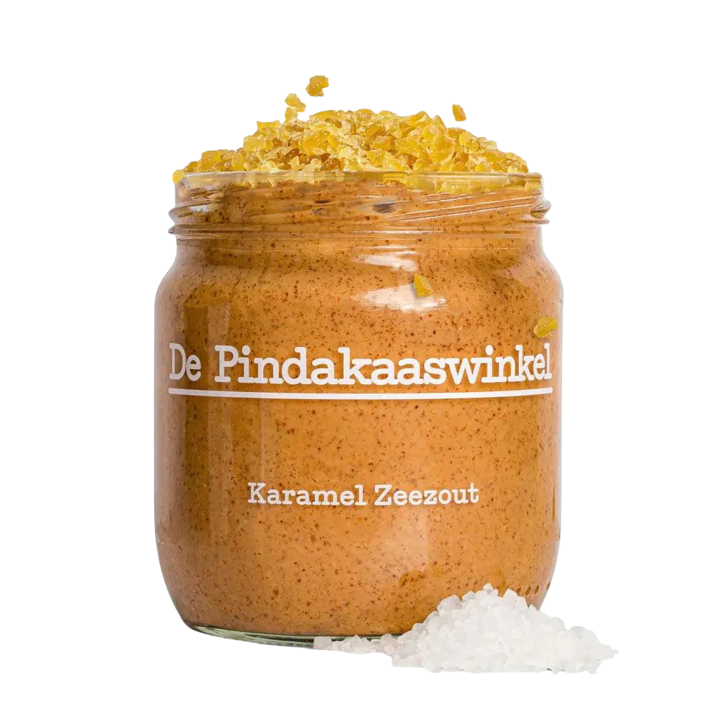 De Pindakaaswinkel Erdnussbutter Karamell Meersalz 420ml