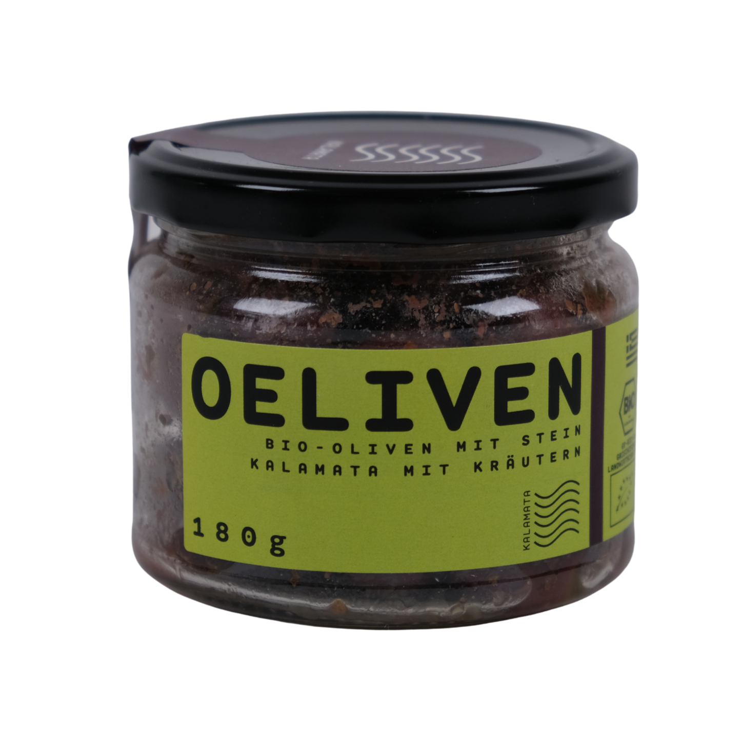 Bio Kalamata Oliven aus Griechenland 180 g