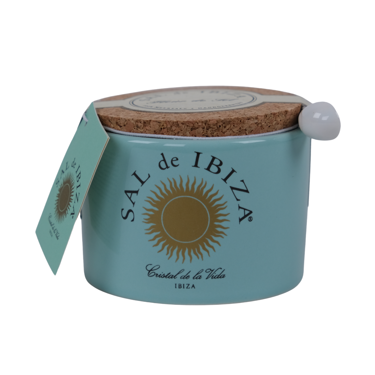 Sal de Ibiza Fleur de Sel | Meersalz mit Porzellanlöffelchen 150g