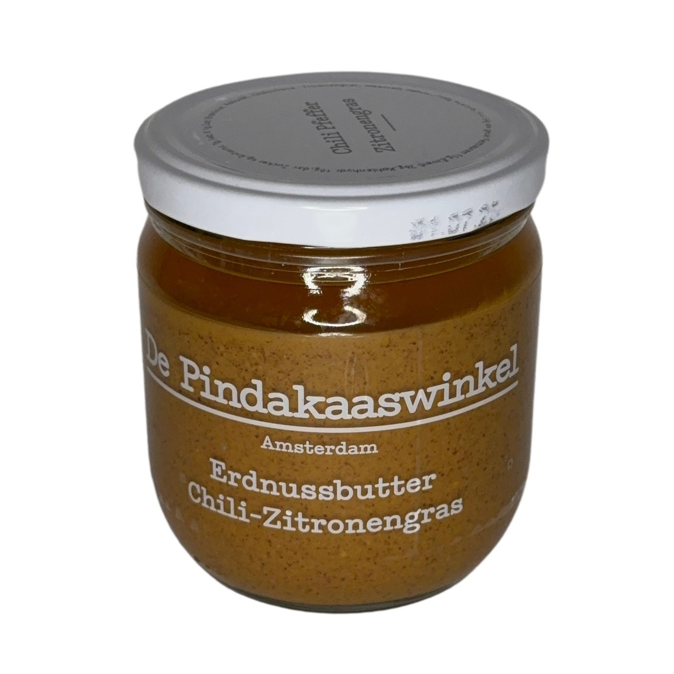 De Pindakaaswinkel Erdnussbutter Chilli-Zitronengras 420ml