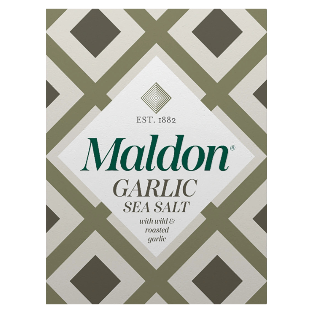 Maldon Garlic Sea Salt 100g | Knoblauch Meersalz Flocken aus England