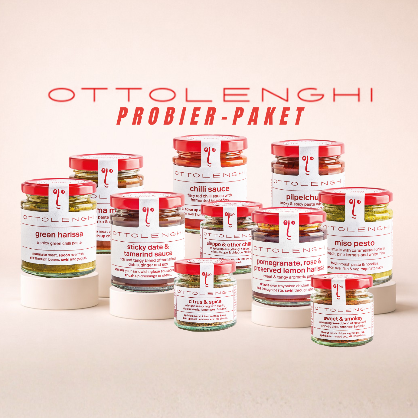 OTTOLENGHI Probier-Paket | 10 Original Saucen, Pasten, Gewürzmischungen