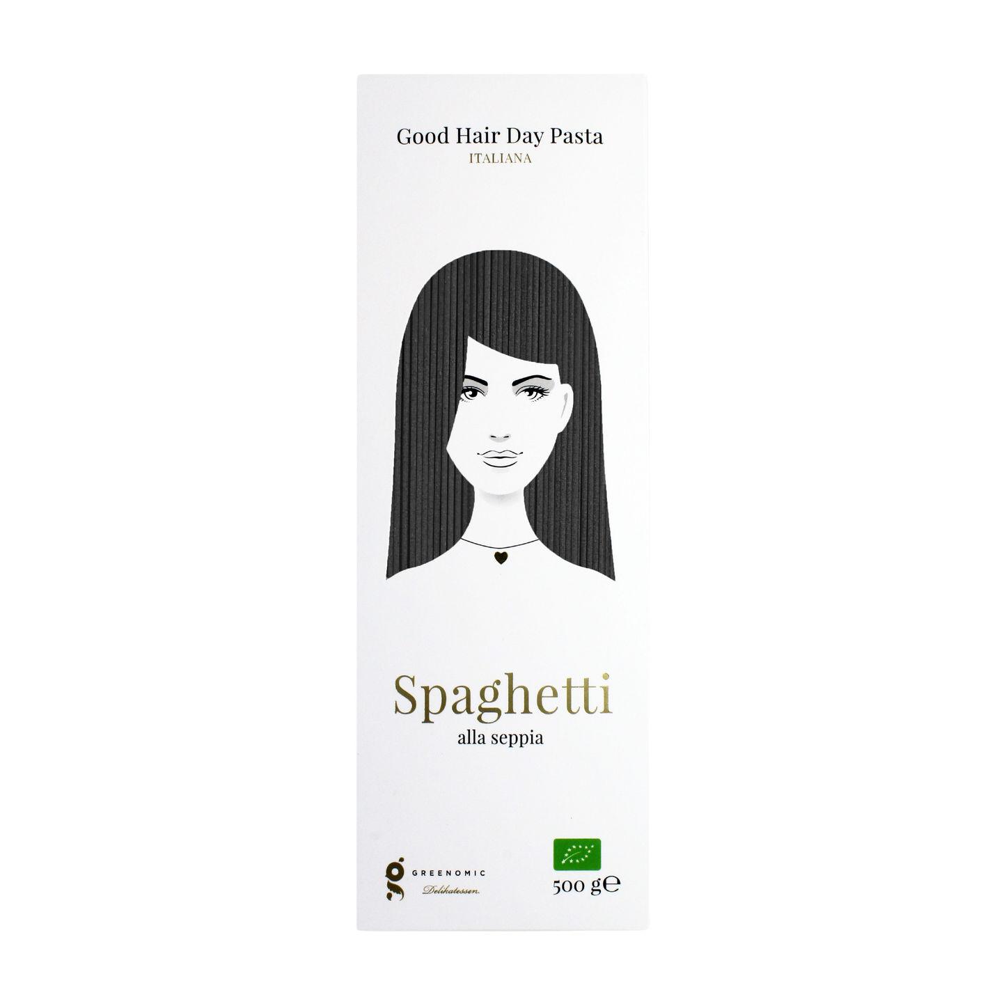 Greenomic Bio Spaghetti al Seppia 500g | Good Hair Day Pasta