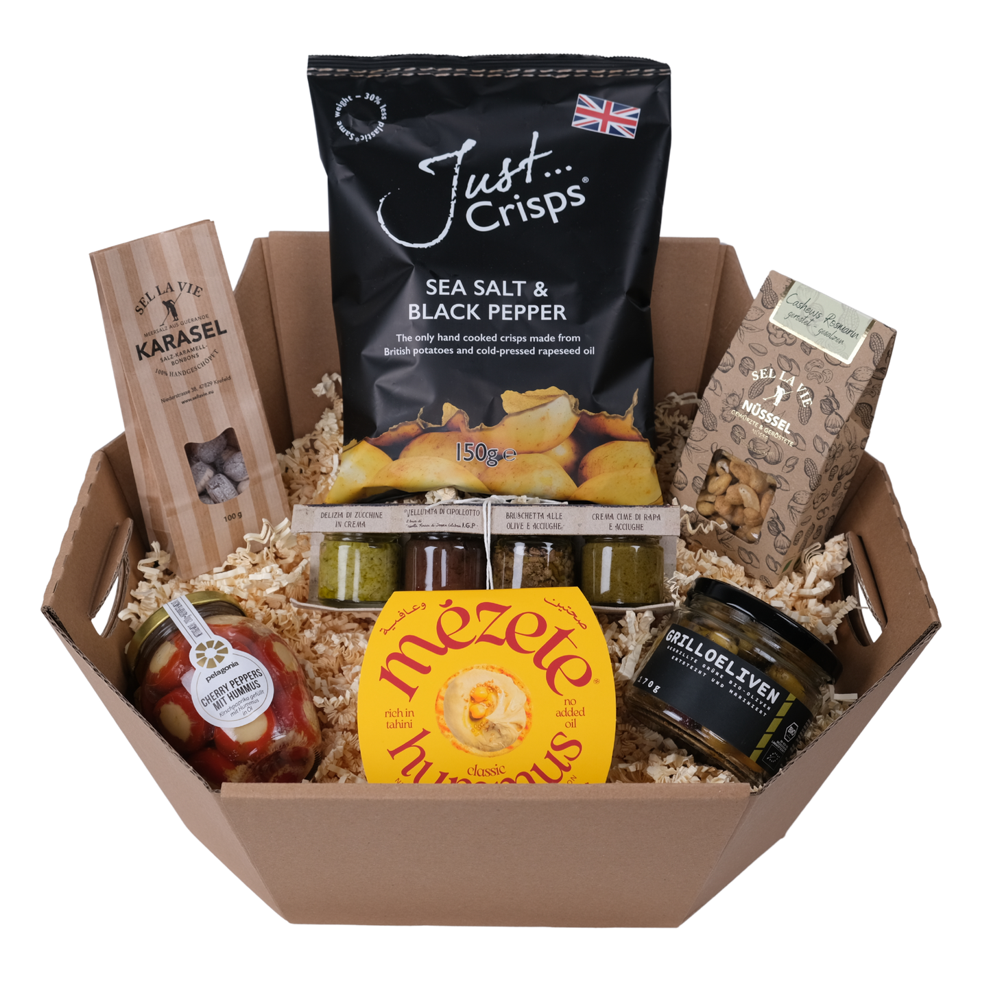 Antipasti und Snack Präsentkorb