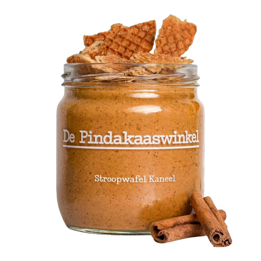 De Pindakaaswinkel Erdnussbutter Stroopwaffel-Zimt 420ml