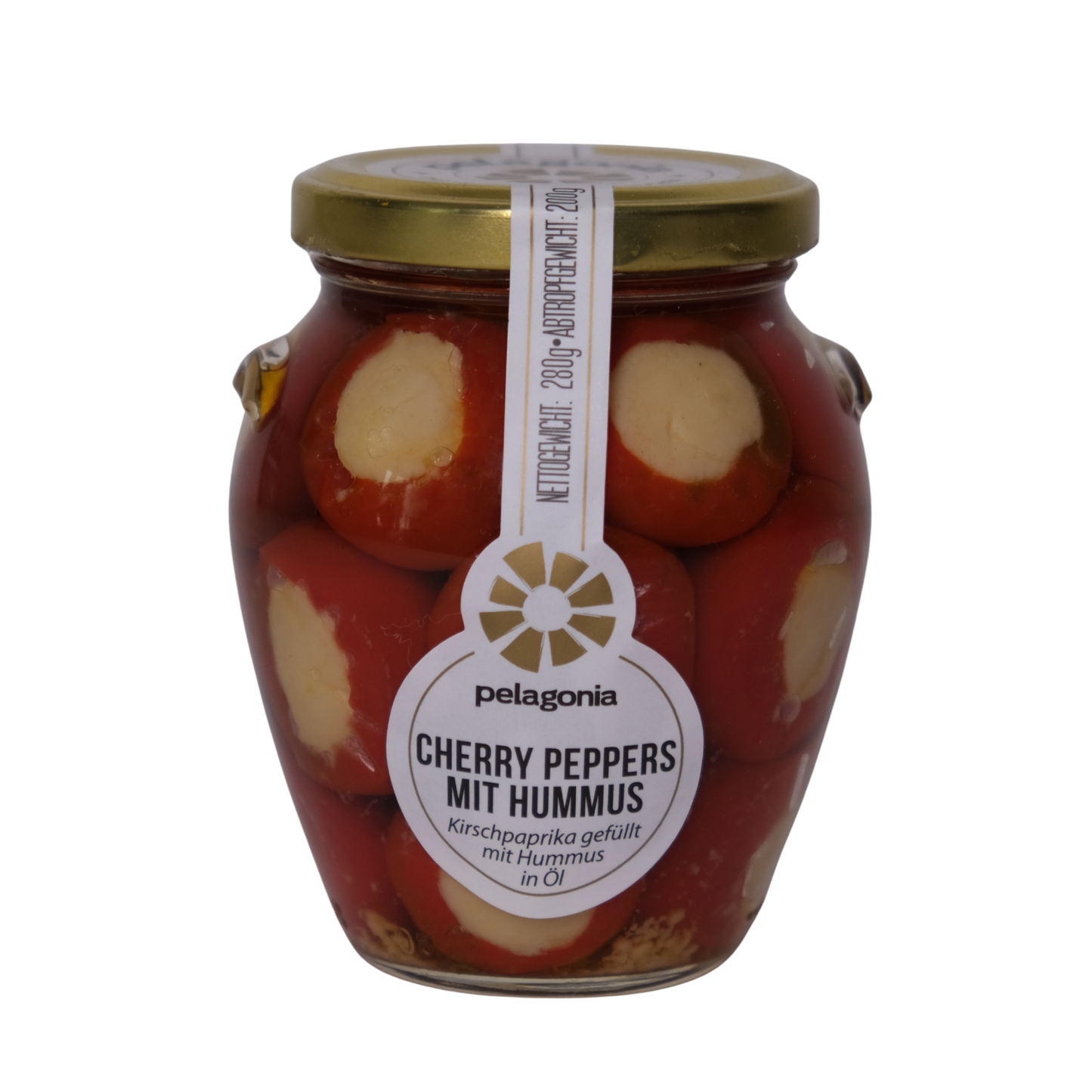 Pelagonia Kirschpaprika mit Hummus 280g