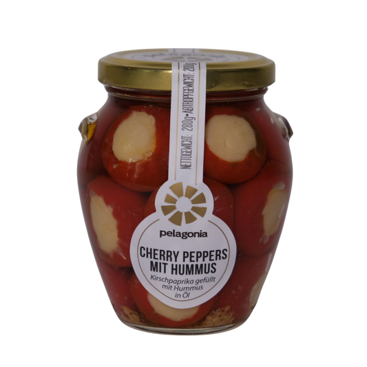 Pelagonia Kirschpaprika mit Hummus 280g