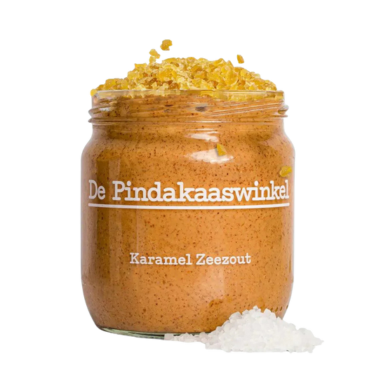 De Pindakaaswinkel Erdnussbutter Karamell Meersalz 420ml