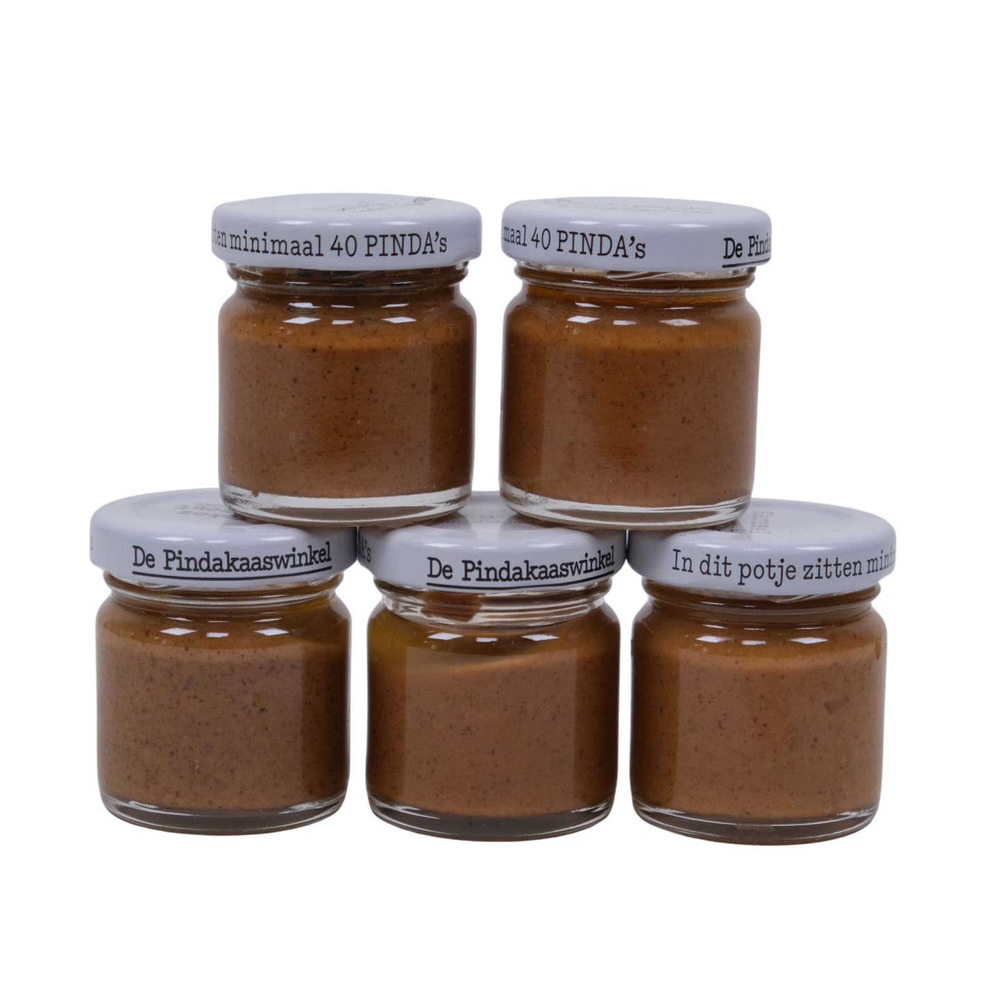 De Pindakaaswinkel Erdnussbutter Probierset 5x40ml