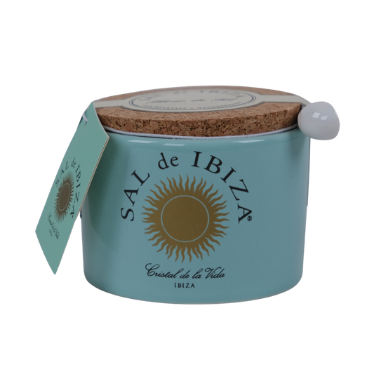 Sal de Ibiza Fleur de Sel | Meersalz mit Porzellanlöffelchen 150g