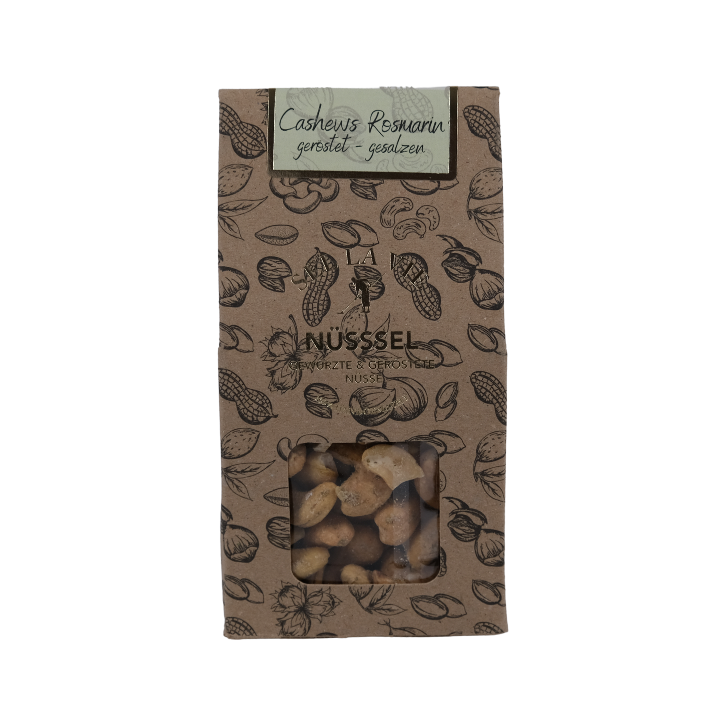 Sel la Vie Bio-Cashews Nüsse mit Rosmarin, geröstet & gesalzen 125g | Fleur de Sel