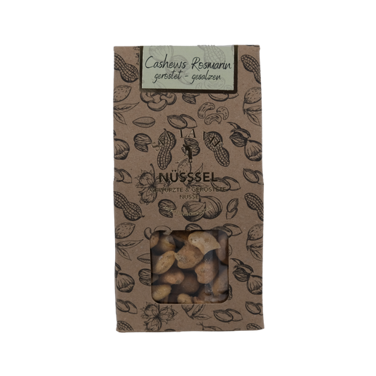 Sel la Vie Bio-Cashews Nüsse mit Rosmarin, geröstet & gesalzen 125g | Fleur de Sel