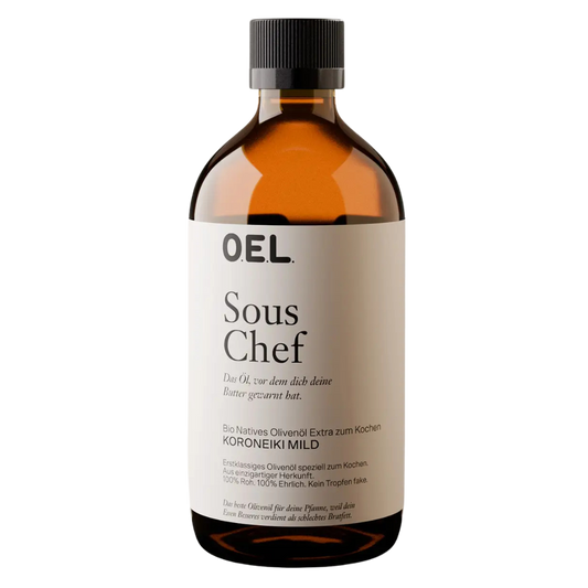 OEL Sous Chef Bio Natives Olivenöl Extra (mild) aus Griechenland 500ml
