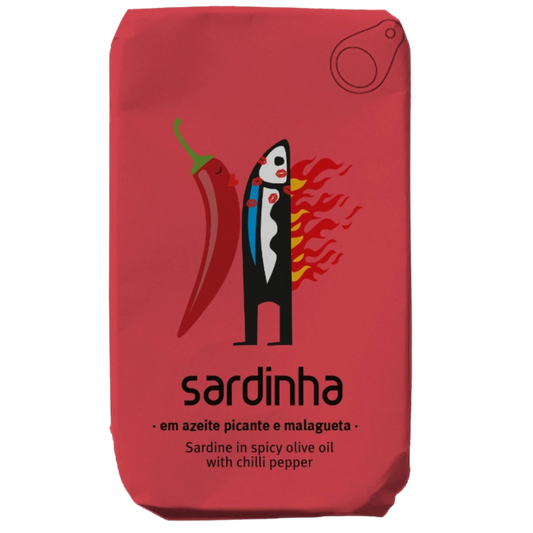 Sardinen in scharfem Olivenöl und Chili 120g