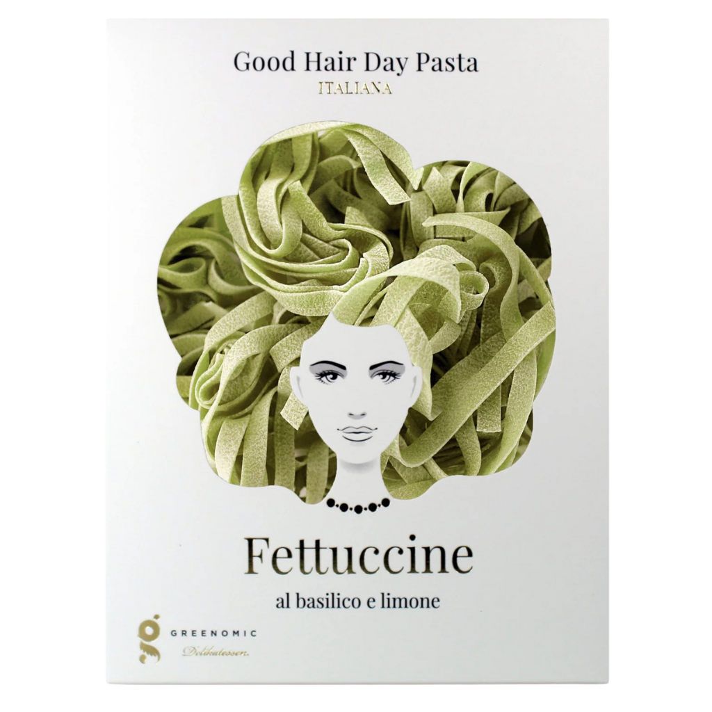 Greenomic Fettuccine basil & lemon 250g | Good Hair Day Pasta