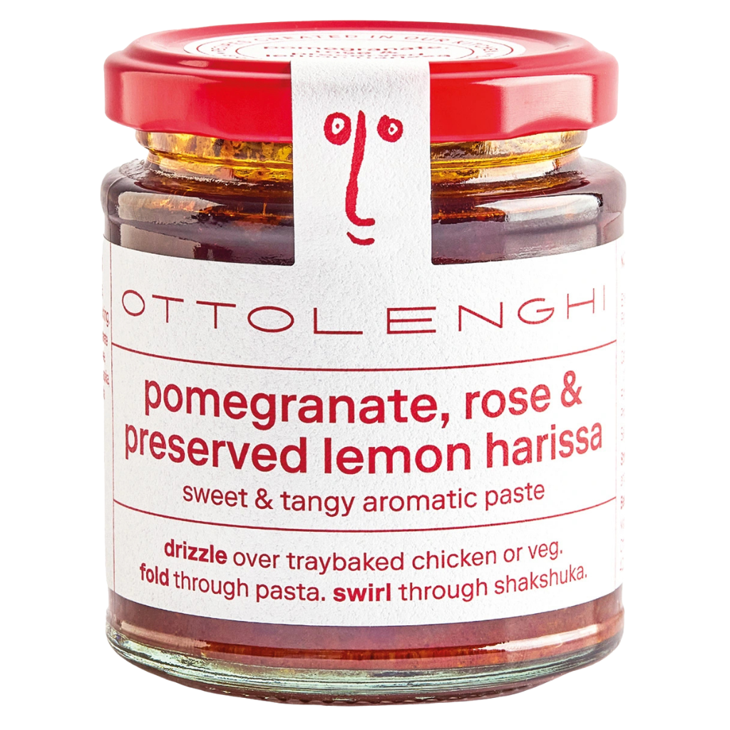 OTTOLENGHI pomegranate, rose & preserved lemon harissa 170g
